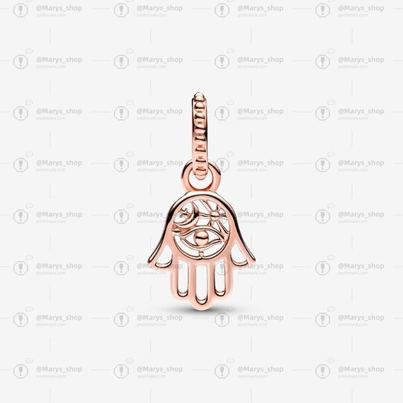 Pandora Protective Hamsa Hand Dangle Charm - Picture 2 of 5